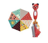 Parapluie Chat Ingela P. Arrhenius Accessoire Jouet en Bois pour Enfant | Système d'ouverture sécurisé | motif chat coloré et illustré | pratique pour les jours de pluie | idée cadeau très ludique