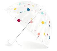 Parapluie Clair à Bulles Transparent pour Enfants - Poignée Courbée - Dôme Mignon - Parapluie de Sécurité