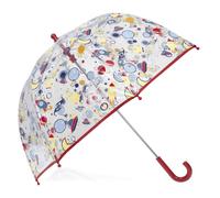 Isotoner Parapluie cloche transparent, ouverture facile et sécurisante, pvc/cosmonaute
