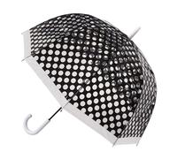 Parapluie Cloche Transparent Pois noir et blanc