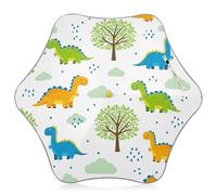 Parapluie coloré pour enfants avec crochet à coins arrondis Motif dinosaures