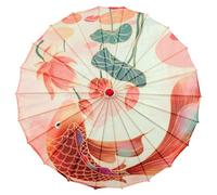 Parapluie de bambou, parapluie japonais de 32 pouces en papier huilé art classique parapluies chinois pour les femmes danse parasol avec l'os bambou pour les costumes prenant une photo, para