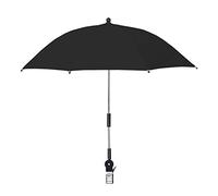 Parapluie de Chaise de Plage de Protection UV de 32 Pouces, Parapluie de Chaise étanche à l'eau avec Pince, Parapluie de Chaise de Plage Réglable Universel pour Chaise de Plage, Poussette,(Noir)