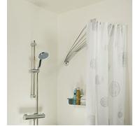 Sealskin Rail pour rideau de douche Ombrelle d'angle Chrome Argent