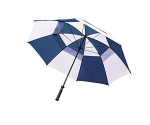 Parapluie de Golf Coupe-Vent de Luxe Longridge - Bleu Marine/Blanc
