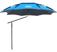 Parapluie de Patio Parapluies d'extérieur en Vinyle épaissi, Double Parapluie Universel à 360 ° for Le Camping dans Le Parc, Facile à Installer(Blu,2m/6.6ft)