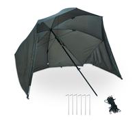 Parapluie de pêche imperméable léger parasol de pêche abri de pêche vert