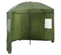 Parapluie de pêche inclinable - vidaXL - 240x210 cm - Armée jaune - Polyester Oxford - Résistant aux UV - Imperméable