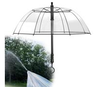 Parapluie de pistolet à eau, protection contre la pluie transparente avec pistolet pulvérisateur, portée de 10 m, parapluie transparent, pistolet à eau à tirer pour batailles d'eau et fêtes de piscine