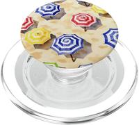 Parapluie de Plage Aquarelle coloré pour Vacances d'été PopSockets PopGrip pour MagSafe