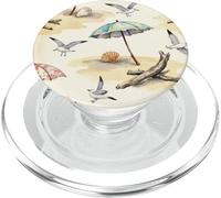 Parapluie de Plage Aquarelle coloré pour Vacances d'été PopSockets PopGrip pour MagSafe