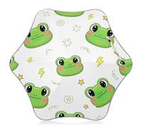 Parapluie de pluie mignon vert dessin animé grenouille enfants bouts arrondis, petit parapluie mignon pour enfants de 4 à 8 ans, auvent de 88,9 cm