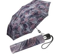 Parapluie de poche Pierre Gardin Easymatic Light Leaves, anthrazit, 101 cm,