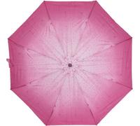 Parapluie de poche télescopique avec housse de protection ø100 cm avec motif goutte d'eau Etanche au vent Rose