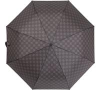 Parapluie de poche télescopique avec housse de protection ø100 cm compagnon idéal pour les jours de pluie Gris