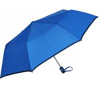 Parapluie de poche télescopique avec housse de protection Parapluies imperméables avec armature en fibre de verre ?100 cm Bleu
