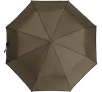 Parapluie de poche télescopique avec housse de protection Parapluies imperméables avec armature en fibre de verre ?100 cm Marron/Vert