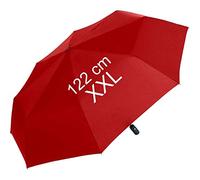 Parapluie de poche XXL avec ouverture et fermeture automatique - Full Class - Grande toile de 122 cm, Rouge foncé., 122 cm, Parapluie de poche XXL