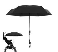 Parapluie de poussette, pare-soleil de poussette réglable à 360 ° pour enffants, parapluie de chaise avec pince, parasol de chaise de plage pour poussettes de bébé, Landdau de poussette