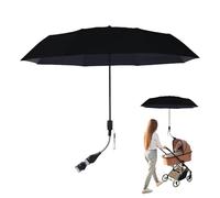 Parapluie de poussette - Sunshade de parasol réglable pour bébés et poussettes pour tout-petits, conception pliable légère avec support sécurisé, protection UV pour promenades extérieu
