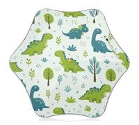 Parapluie de soleil et de pluie pour enfants avec coins arrondis et coupe-vent, motif dinosaures mignons