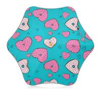 Parapluie de soleil et de pluie pour enfants avec coins arrondis et coupe-vent, rose, blanc, en forme de cœur, bleu