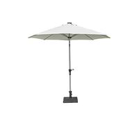 Parapluie de Soleil extérieur Parapluie Solaire avec la Lampe de Colonne Centrale Parapluie du Parapluie Jardin(Bianco)