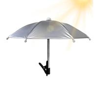 Parapluie de téléphone portable - Pare-Léger Universel Réglable avec Clip | Ombrelle de téléphone | Pour vidéo et photos, plage, piscine, vacances, extérieur, voiture, bureau, table, sac à dos,