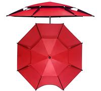Parapluie de terrasse extérieur en Acier Inoxydable ParasoParapluie de pêche Respirant à Double Couche (Color : A, Size : 2.2m/7.2ft)