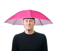 Parapluie de tête | Chapeau parapluie de pêche avec bande élastique, Casquette de parapluie pliable, Chapeau de parapluie de pêche mains libres, UV Protect Réglable Casquette pour Golf Plage