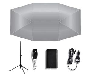 Parapluie de Toit Automatique pour Voiture, Parasol Multifonctionnel avec télécommande et Support, Tente Pliante et Mobile pour Le Camping en Plein air A-4.2M