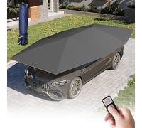 Parapluie de voiture multifonctionnel - Housse de tente de voiture automatique - Pliable - Avec télécommande - Pour la plupart des véhicules - Noir - 4,6 m