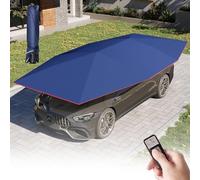 Parapluie de voiture multifonctionnel - Housse de tente de voiture automatique - Pliable - Avec télécommande - Pour la plupart des véhicules - Noir - 4,6 m