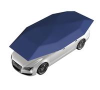 Parapluie De Voiture Semi-Automatique 450cm/480 Cm - Housse Pare-Soleil Pliable, Imperméable Et Résistante Aux UV, pour Stationnement, Camping, Barbecue, Pique-Nique(Navy Blue,L480CMx230CM)