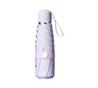 Parapluie de Voyage Compact, Anti-UV, résistant au Vent, Petit, léger, Pliable Portable, Parapluie pour Femmes Hommes