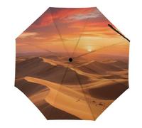 Parapluie de voyage compact et coupe-vent, imprimé mer de nuages et pins, parasol portable, petit et pliable, léger, pliable automatiquement, durable, adapté aux activités de plein air, en voiture et