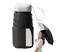 Parapluie de voyage compact, petit parapluie compact,Rain Pocket Umbrella Sun Automatic Pliage - Bouclier de protection UV à économie d'espace portable pour la plage, la marche, le plein air, le