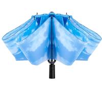Parapluie De Voyage Pliable À Fermeture Inversée Et Coupe-Vent ¿ Compact Et Portable Pour Un Transport Facile Avec Ouverture Et Fermeture Automatique ¿ Pour Homme Et Femme