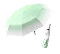 Parapluie de Voyage Pliant Compact et Portable de Couleur Dégradée, Ouverture et Fermeture Automatique, Protection UV, 8 Baleines, Léger, Soleil, Pluie, Petit Sac à Main, pour Femmes et Enfants