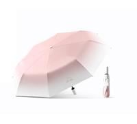 Parapluie de Voyage Pliant Compact et Portable de Couleur Dégradée, Ouverture et Fermeture Automatique, Protection UV, 8 Baleines, Léger, Soleil, Pluie, Petit Sac à Main, pour Femmes et Enfants