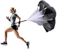 Parapluie d'entraînement de Vitesse,Parachute de Résistance,pour améliorer la Vitesse, l'endurance, la Force et l'accélération.(Noir)