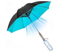 Parapluie D'été Avec Ventilateur, Parapluie Ventilateur brumisateurs, Parapluie Anti Uv Solaire SPF 50, 3 En 1 Ombrelle Anti Uv Avec Ventilateur, Parapluie Rafraîchissant Pour Camping, Extérieure