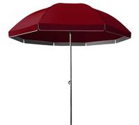 Parapluie D'extérieur, Grand Parapluie Solaire Double Face, Sac De Transport, Étanche, Bouton Poussoir Facile, Durable, Léger, for Jardin, Terrasse,Cour,Piscine(Wine Red)