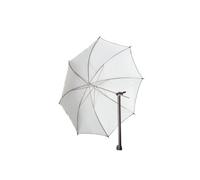 Parapluie Diffuseur/Réflecteur 2en1 - extérieur Noir/intérieur Argent Convertible Blanc Uniquement - enveloppe Amovible - 60 152 cm