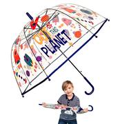 Parapluie dôme pour enfants, parapluie coupe-vent en PVC avec personnage de dessin animé | Léger | Aventures pluvieuses amusantes et sûres, idéal pour les enfants de 3 ans et plus, Out Of This Planet,