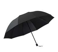 Parapluie - Double Parapluie Coupe-Vent, Anti-UV, à séchage Rapide avec poignée antidérapante, Parapluie de Voyage Portable diamètre 130cm(Black)