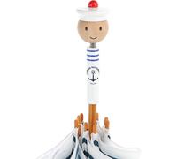 Vilac Parapluie enfant en bois École des mousses Marine nationale H 70 cm Bleu