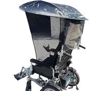 Parapluie électrique universel pour fauteuil roulant, imperméable, anti-poussière et pliable pour protection extérieure