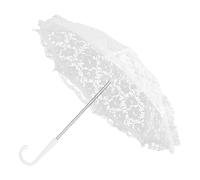 Parapluie en dentelle blanche - Parasol de mariée de 50 cm, motif de feuilles décoratives, accessoire photo vintage | Accessoire de mariage professionnel pour la mariée, Costume de demoiselle d'honneu
