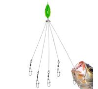 Parapluie en eau salée Rig de pêche multi-appâts pour la pêche en mer profonde et en mer | Construction de pêche multi-hameçons de haute qualité, idéale pour attraper de gros prédateurs de poissons